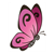 Pink Butterfly Color PDF