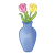 Blue Vase Color PNG