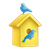 Yellow Birdhouse Color PNG