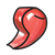 Red Comma Color PNG