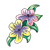 Two Pansies Color PNG