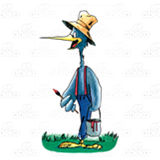 Stork in Suspenders