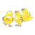 Three Chicks Color PNG
