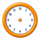 Orange Clock 