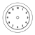 White Clock Line PNG