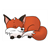 Fox Sleeping Color PDF