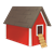 Red Chicken House Color PNG