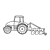 Green Tractor Line PNG
