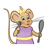 Girl Mouse Color PDF