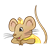 Girl Mouse Color PNG