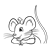 Girl Mouse Line PNG