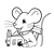 Father Mouse Line PNG