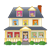 Yellow House Color PNG