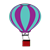 Hot Air Balloon Color PNG