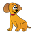 Yellow Puppy Color PNG