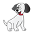White Puppy Color PNG