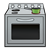 Silver Stove Color PNG