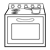 Silver Stove Line PNG