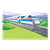Electric Train Color PNG