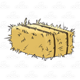 Abeka | Clip Art | Hay Bale—with strings