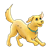 Running Dog Color PNG