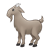 Gray Goat Color PNG