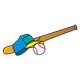 Baseball Equipment bat, ball, and hat