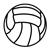 Volleyball 2 Line PNG