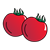 Two Red Tomatoes Color PNG