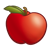 Shiny Red Apple Color PNG