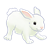 White Rabbit Color PNG
