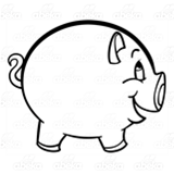 Round Pink Piggy Bank