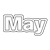 Month of May Line PNG