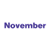 Month of November Color PNG