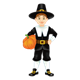 Pilgrim Boy holding a pumpkin
