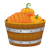 Basket of Pumpkins Color PNG