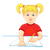 Blond Girl Color PNG