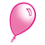 Pink Balloon Color PNG