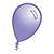 Purple Balloon Color PDF