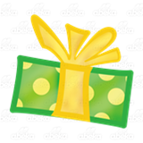 Green and Yellow Gift