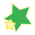 Green and Yellow Stars Color PDF