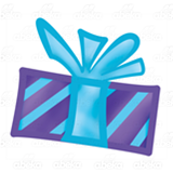 Blue and Purple Gift