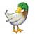 Standing Mallard Duck Color PDF