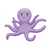 Smiling Purple Octopus Color PDF