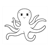 Smiling Purple Octopus Line PDF