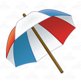 Patriotic Beach Umbrella