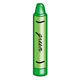 Green Crayon with cursive label