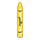 Yellow Crayon with cursive label