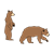 Two Bears Color PNG