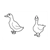 Two White Ducks Line PDF